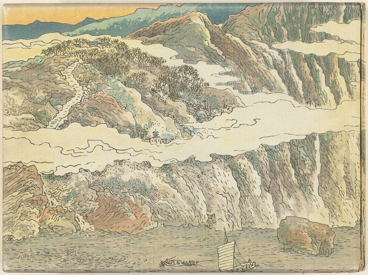 China em 30 pinturas scroll - primeira parte
Shina sanju gakan - jokan (título sobre o objecto) de Fukuda Bisen