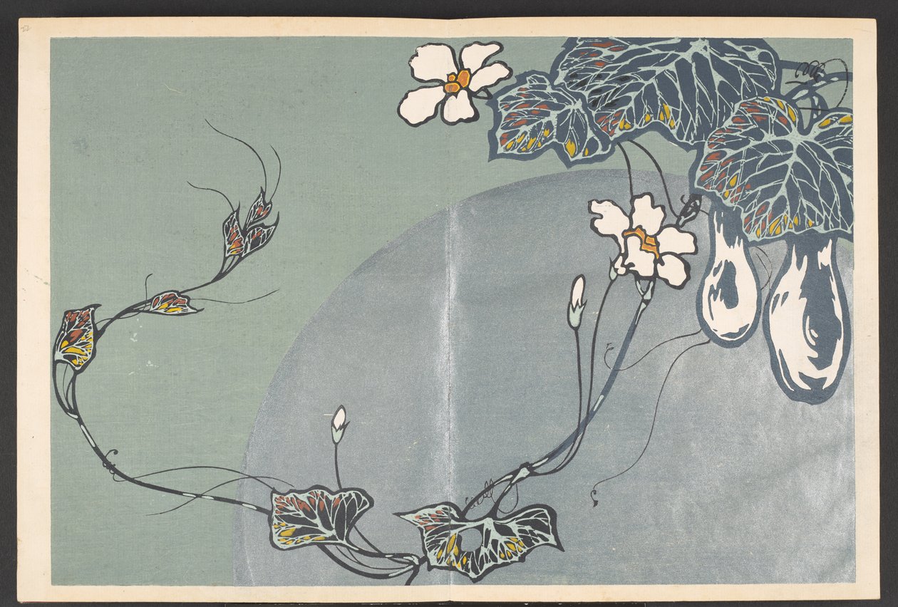 Shasei sôka môyô, Padrões de plantas e flores da vida de Furuya Korin