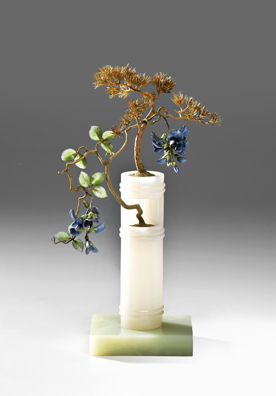Pinheiro abraçado por uma glicínia, 1908-1914 de Fyodor Alexeievich Afanasyev