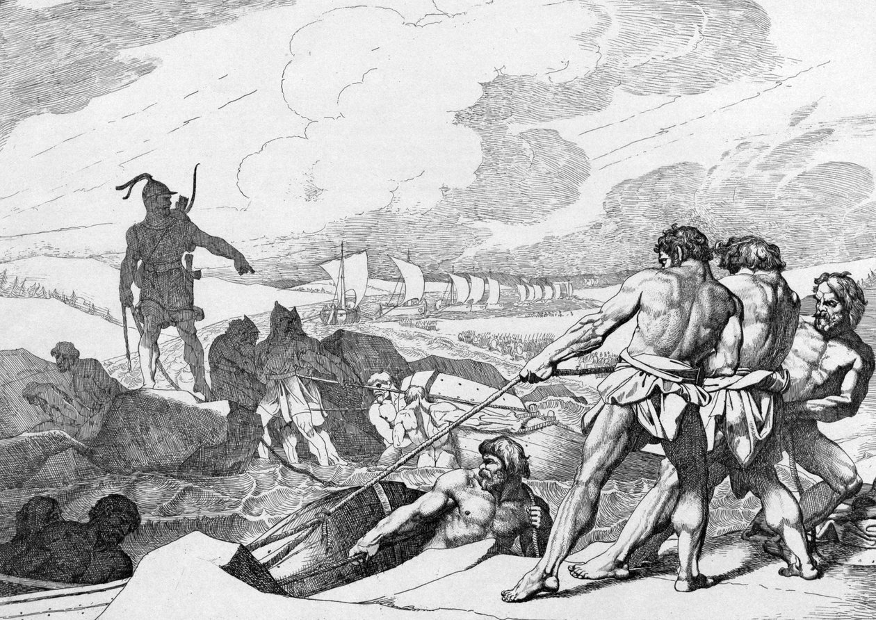 Campanha de Oleg de Novgorods contra Constantinopla, antes de 1839 de Fyodor Antonovich Bruni
