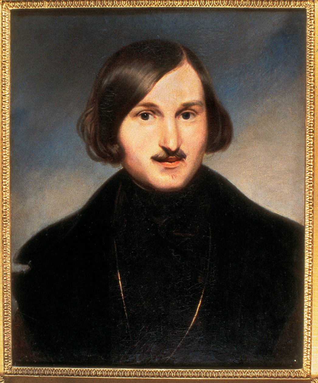 Retrato de Nikolai Gogoll (Nikolai Vasilievich Gogol, início da década de 1840 (óleo sobre tela) de Fyodor Antonovich Moller