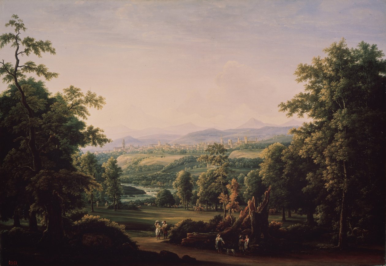 Paisagem perto de Berna, 1817 de Fyodor Mikhailovich Matveyev