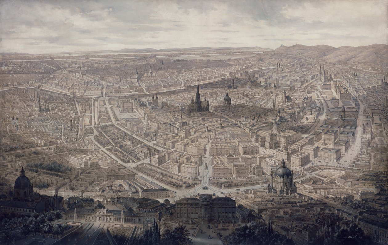 Vista de Viena, c.1860 de G. Veitto