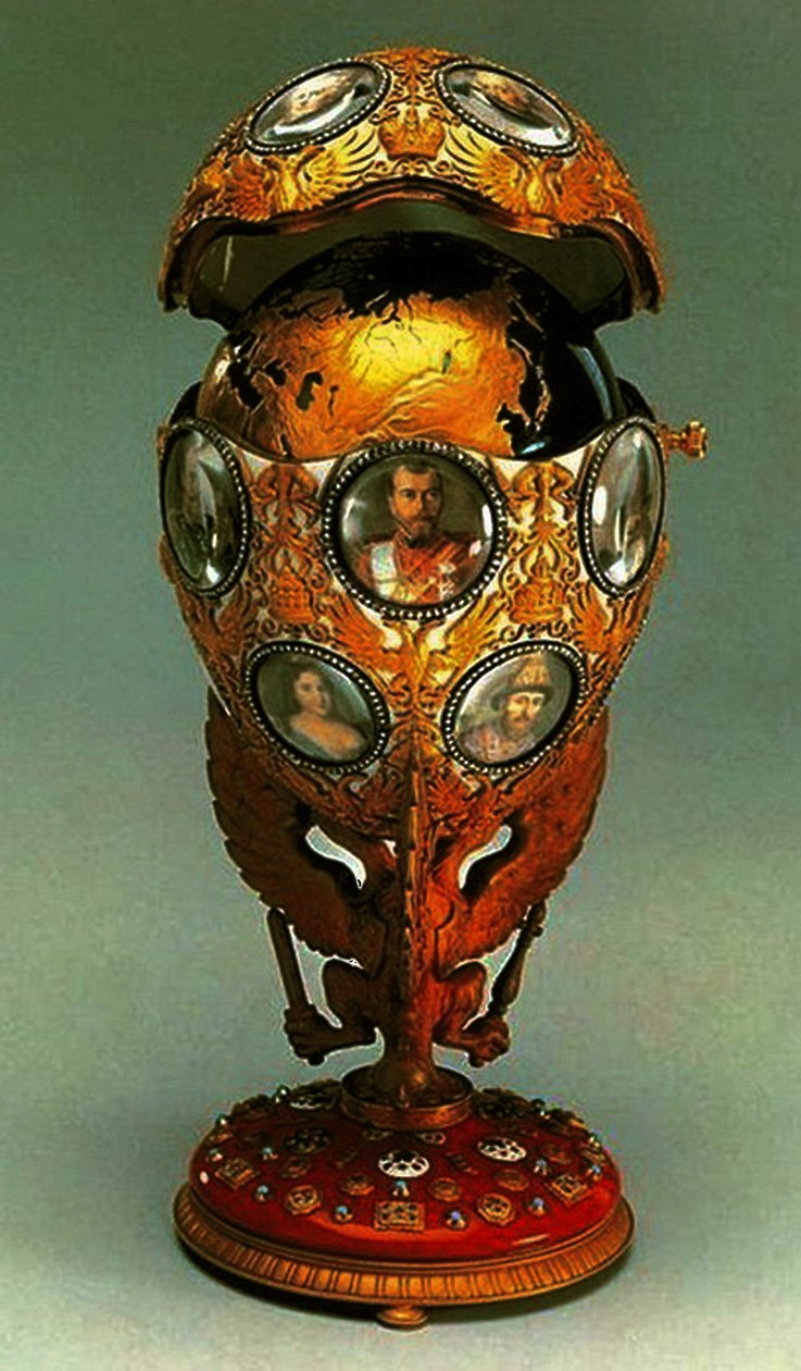 O ovo de Fabergé trercentenário de Romanov, 1913 (mídia mista) de G. Vigstrem