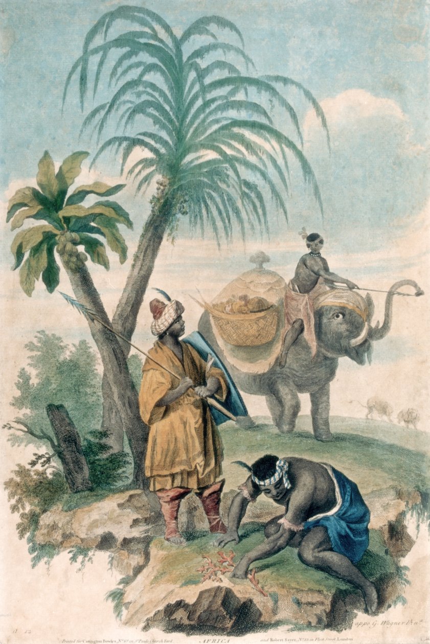 África, publicado c.1790 (gravura com gravura) de G. Wagner