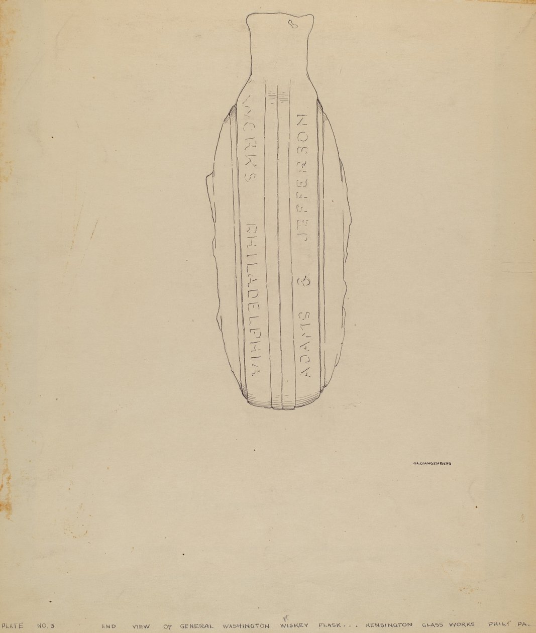 Frasco do general Washington de G.A. Spangenberg