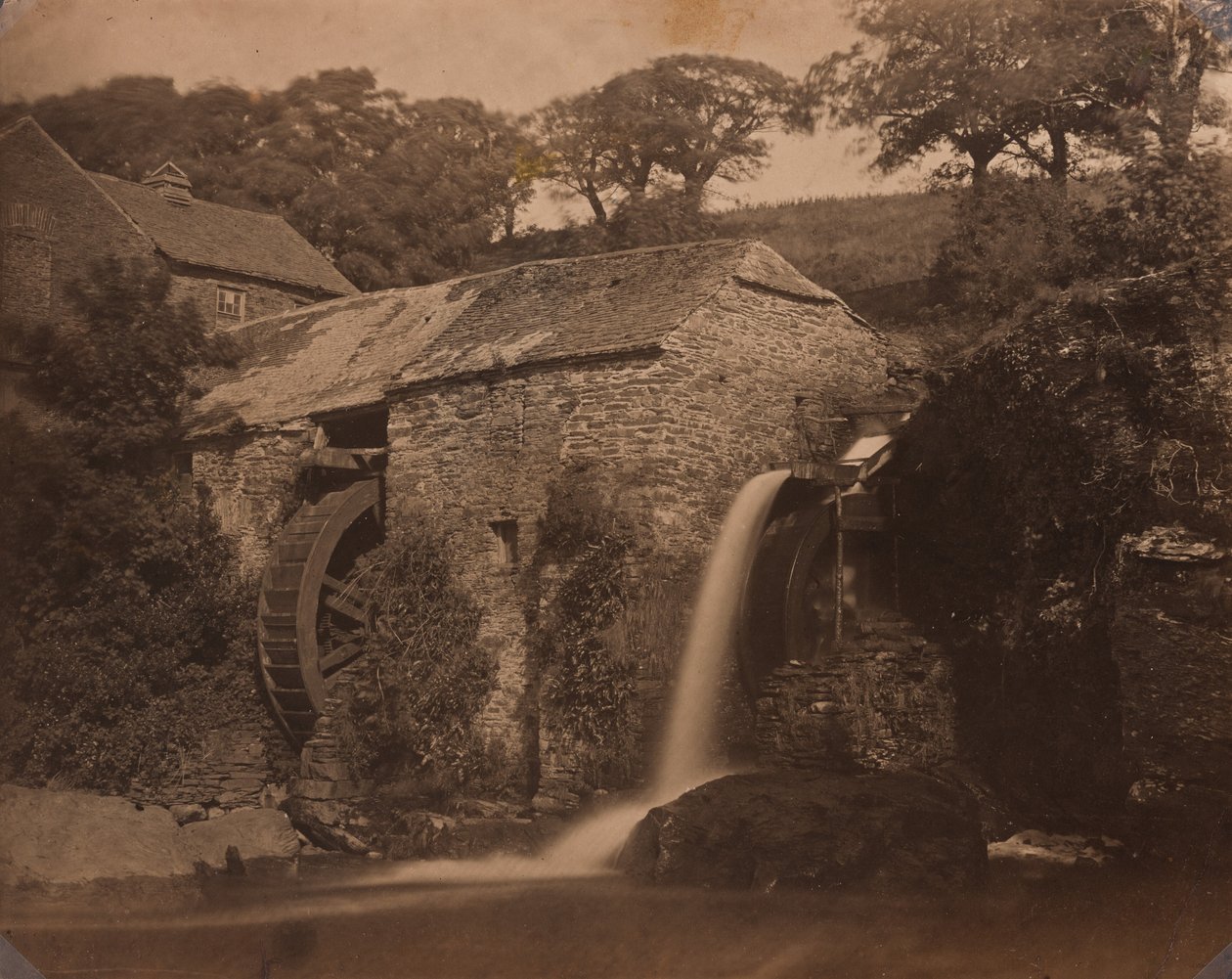 Moinho de Donemark, perto de Bantry, c. 1855 (foto) de G.B. Gething