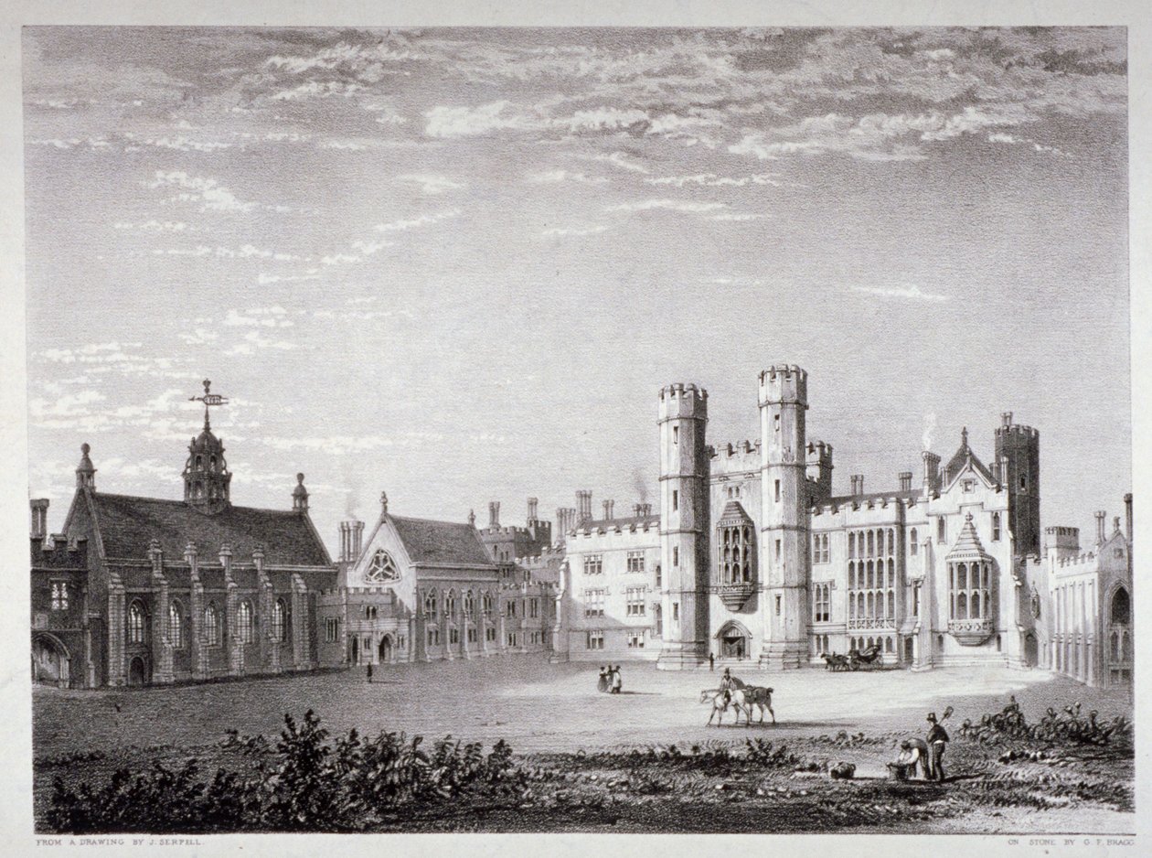 Palácio de Lambeth, Londres, c1830 de GF Bragg