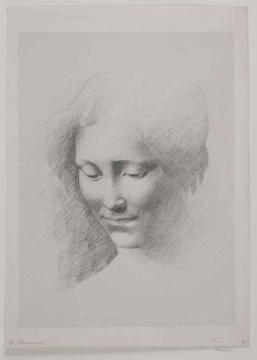 cabeça feminina de G.F. Clement