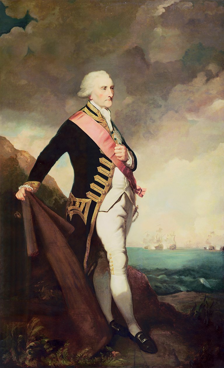 Almirante Lord Rodney (1719-1792) de G.G. Bullock