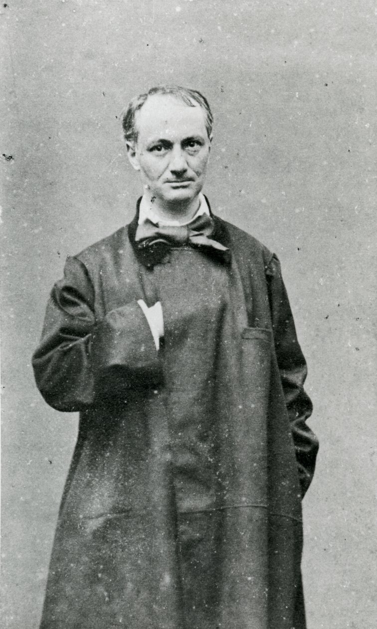 Charles Baudelaire (1821-67) (foto a p/b) de G.M. Lege