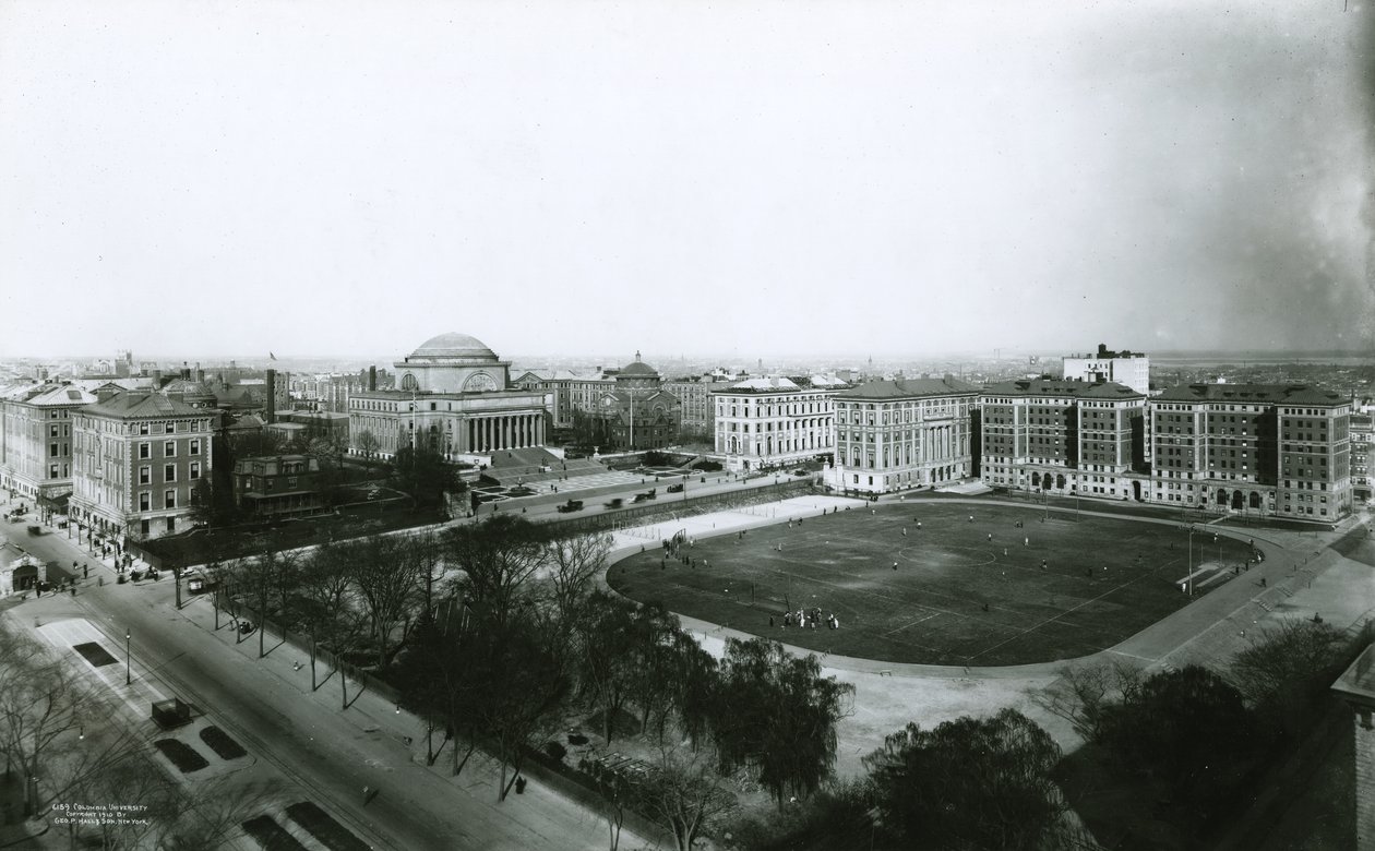 Campus da Universidade de Columbia do sudoeste, Nova York, 1910 de G.P. Hall und Sohn