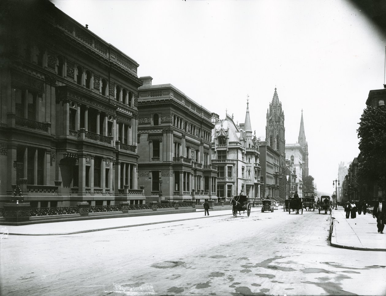 Quinta avenida que olha norte de 49ª rua de G.P. Hall und Sohn