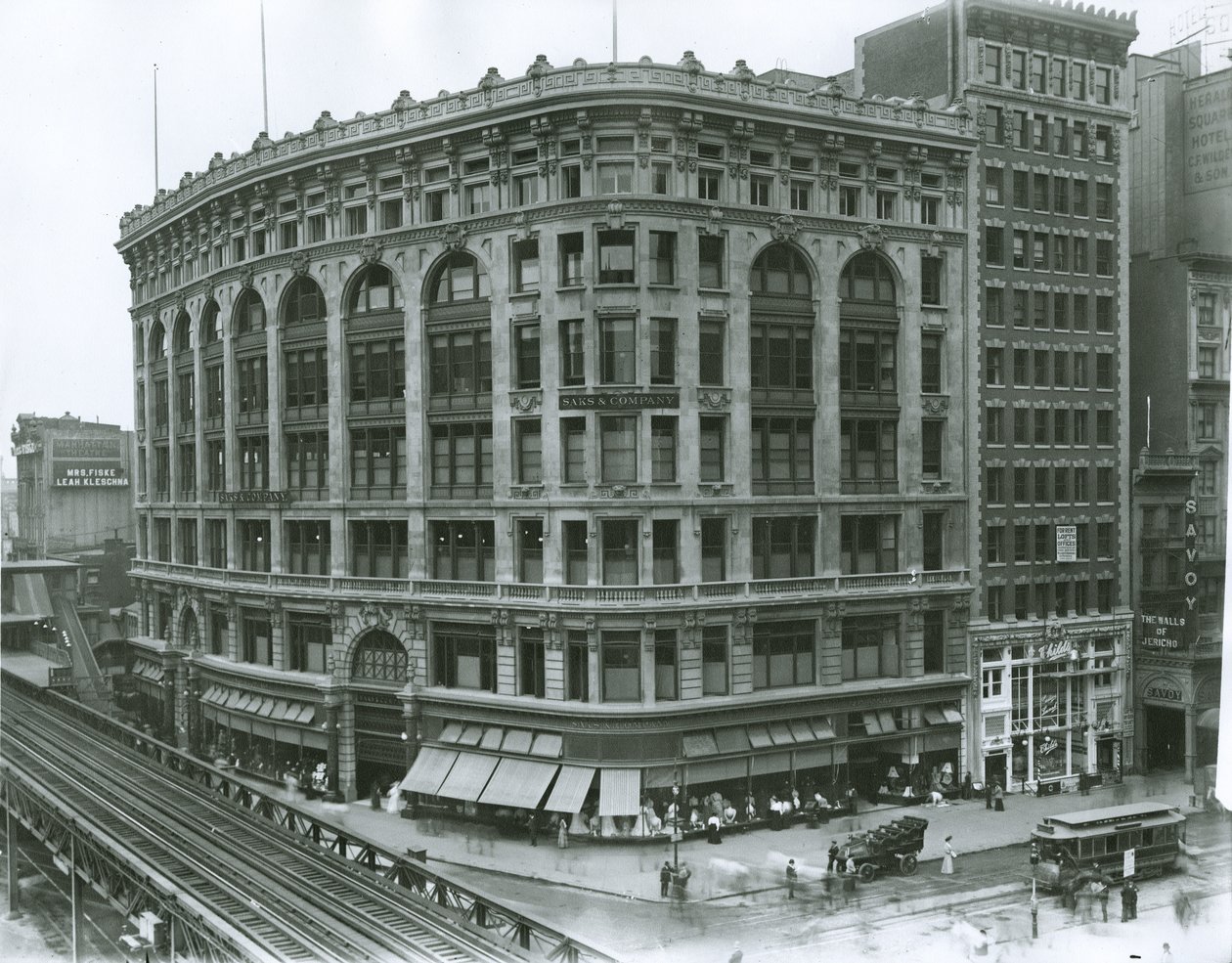 Loja de departamento Saks und Company, Nova York (foto de prata gelatinosa) de G.P. Hall und Sohn