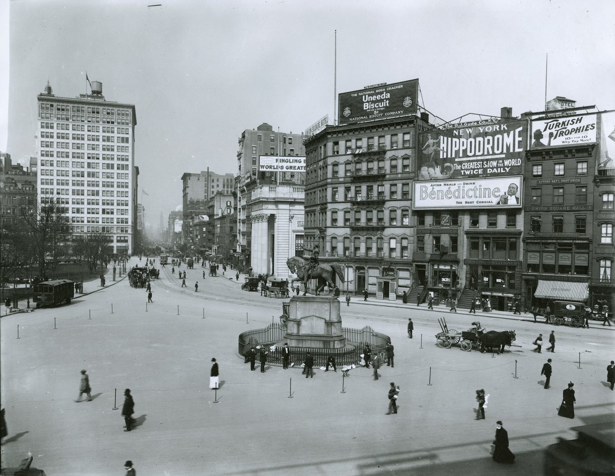 Union Square e Fourth Avenue, em Nova York de G.P. Hall und Sohn