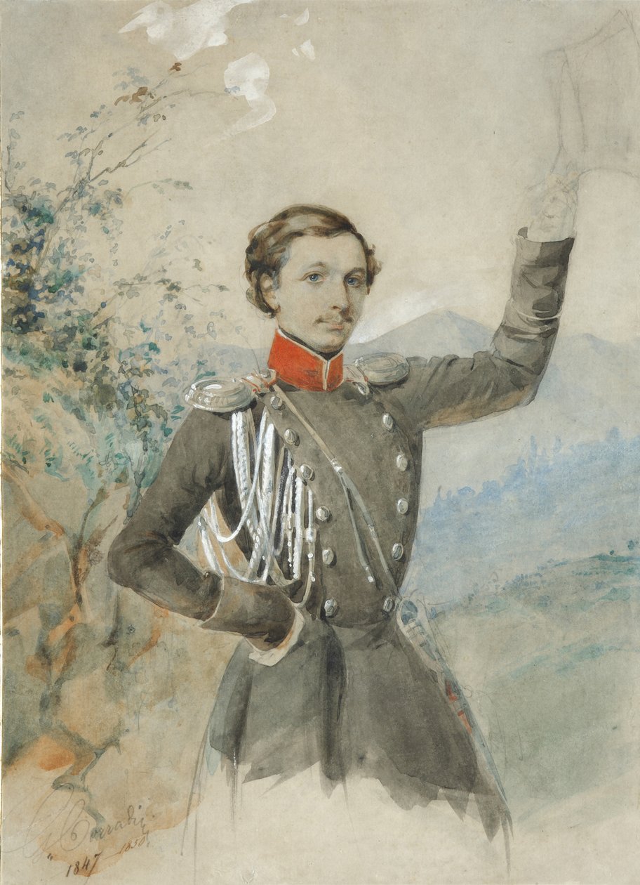 Retrato de Semyon Dmitrievich Lisanevich 1822-1877, 1847-1849 de G.V. Corradini