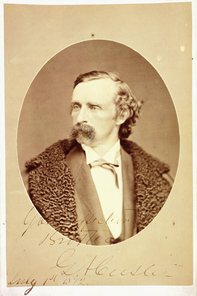 Retrato de gabinete de George Armstrong Custer, assinado e inscrito por seu irmão, Tom Custer de G. A. Custer