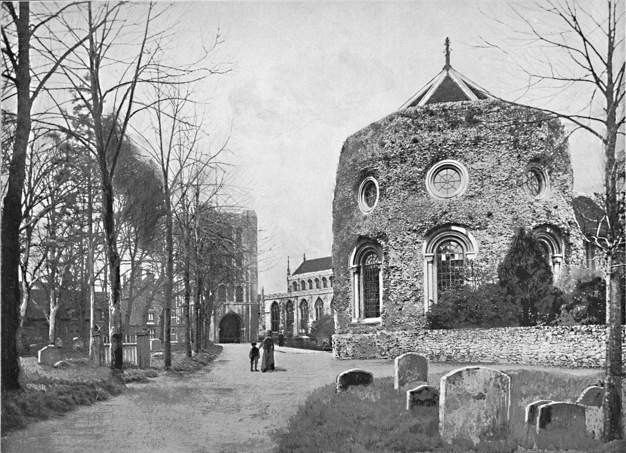 Bury St. Edmunds: Torre, Igreja e Abadia, c1896 de G. A. Nichols