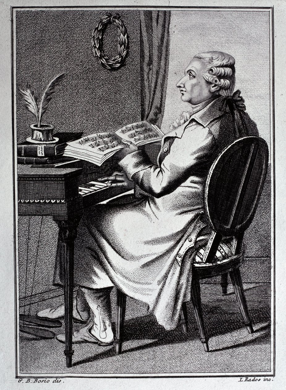 Retrato do desenho de Antonio Sacchini de G. B. Bosio