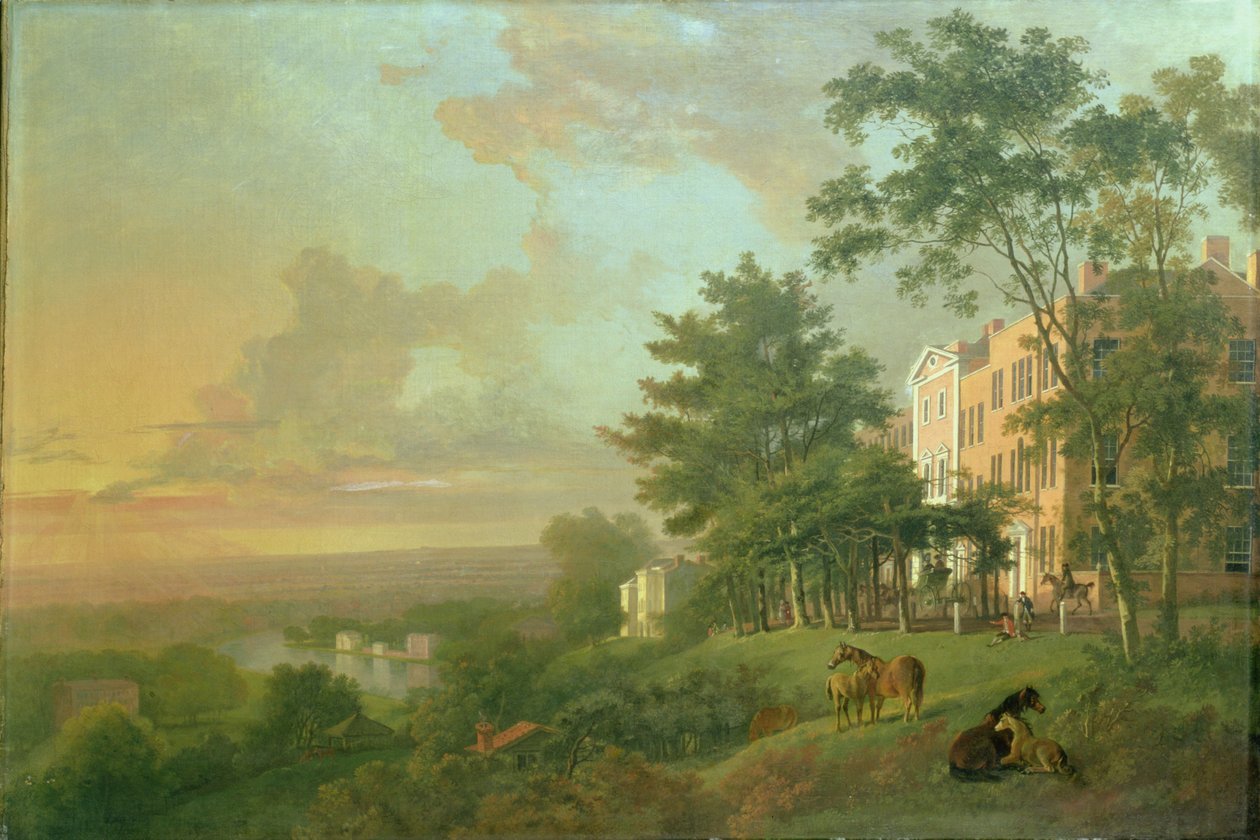 Vista do terraço, Richmond Hill de G. Barrett