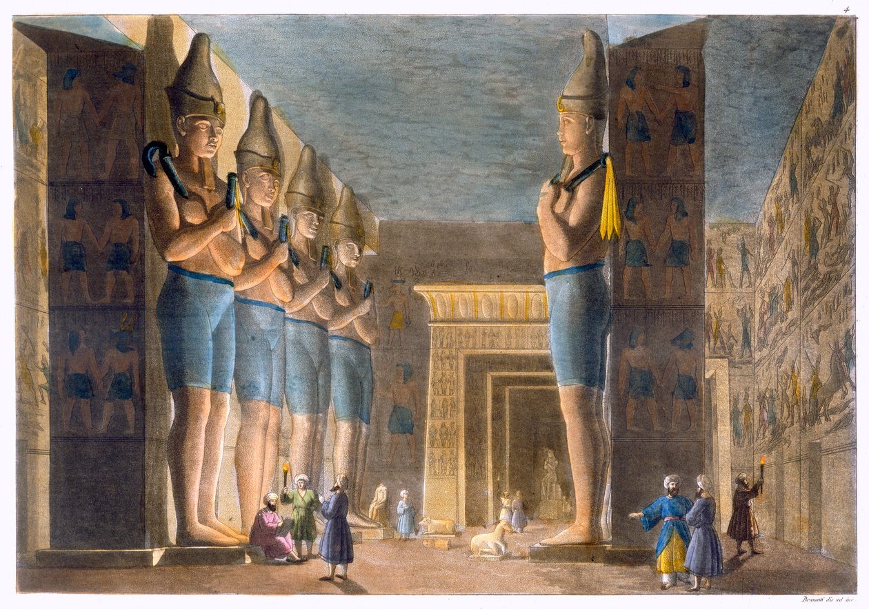 Templo de Ramsés II, Abu Simbel, Egito, c1820-1839 de G Bramati