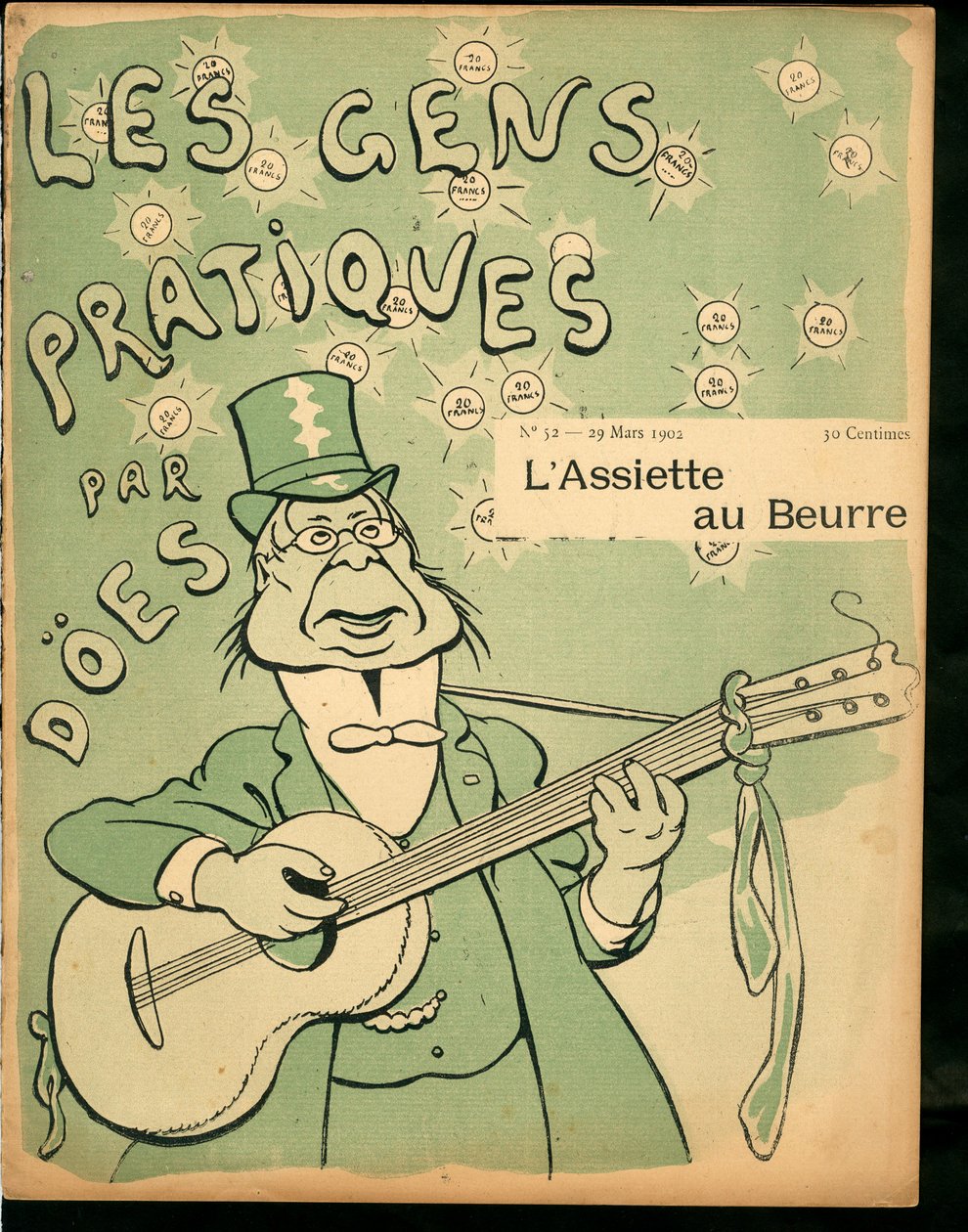 Capa de “” “L’Assiette au Beurre”””, Satírica em cores de G Doees