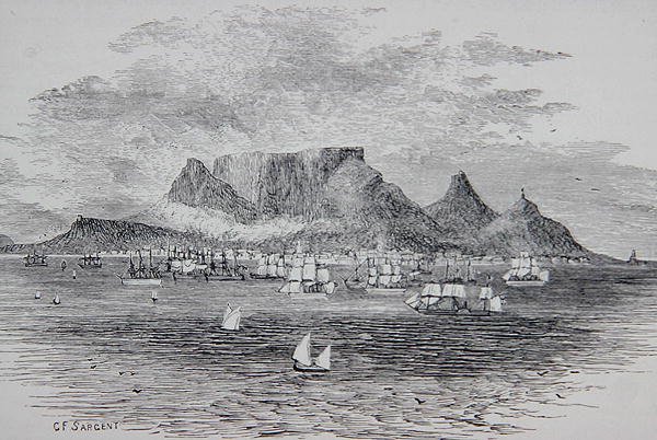 Cape Town Seen from Table Bay, South Africa, de 
