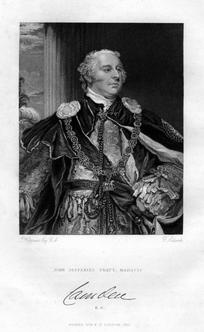 John Jeffreys Pratt, 1º marquês de Camden, 1829. de G. H. Adcock