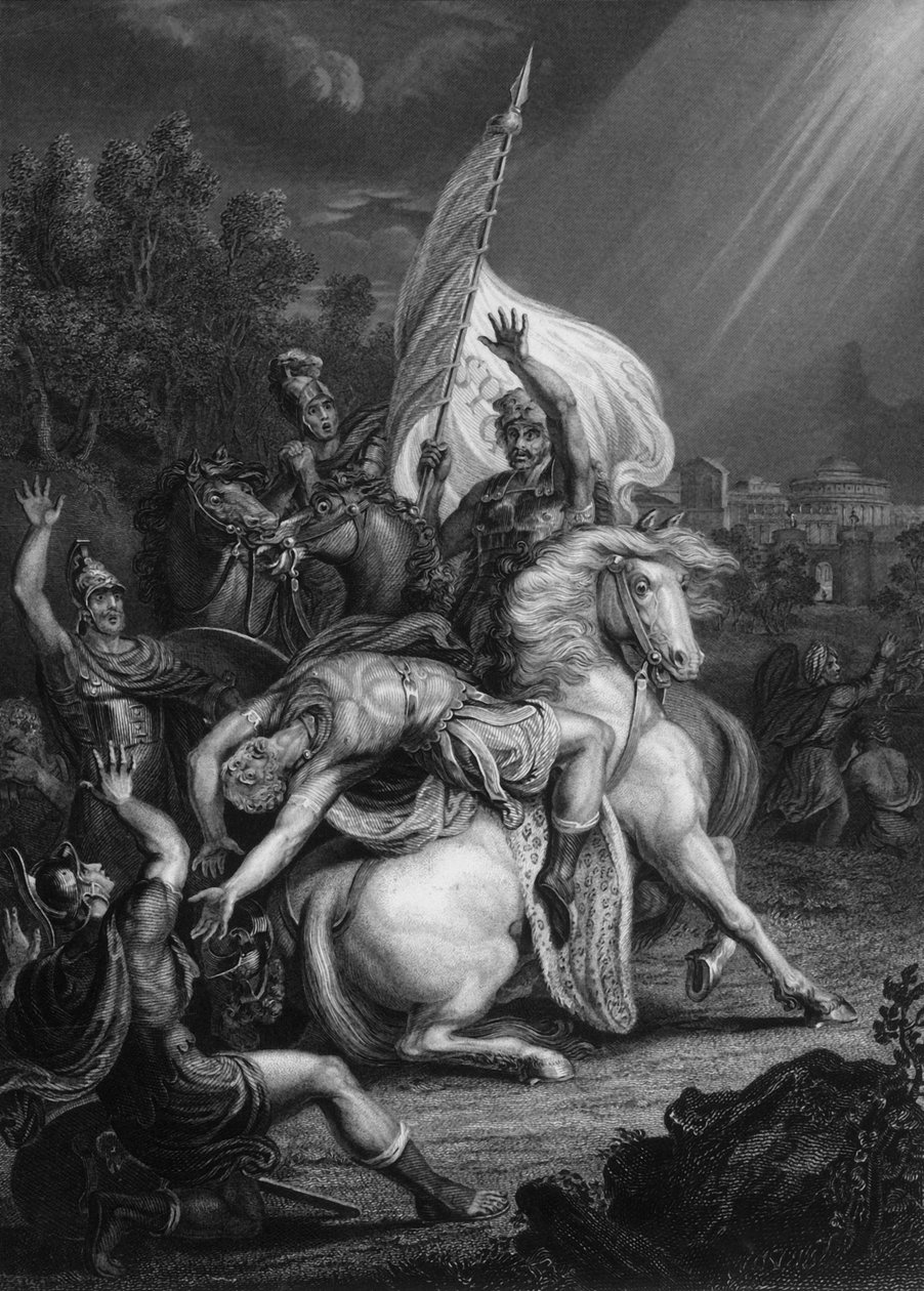 Saul, Saul, por que você me persegue, c1830s. de G. H. Adcock