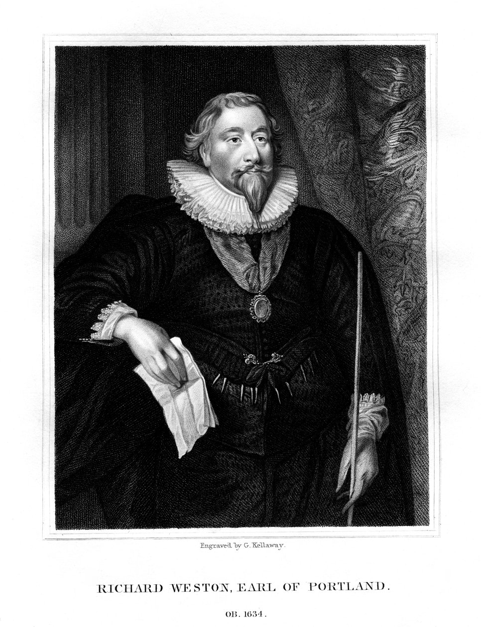 Richard Weston, 1º Conde de Portland, 1825. de G. Kellaway