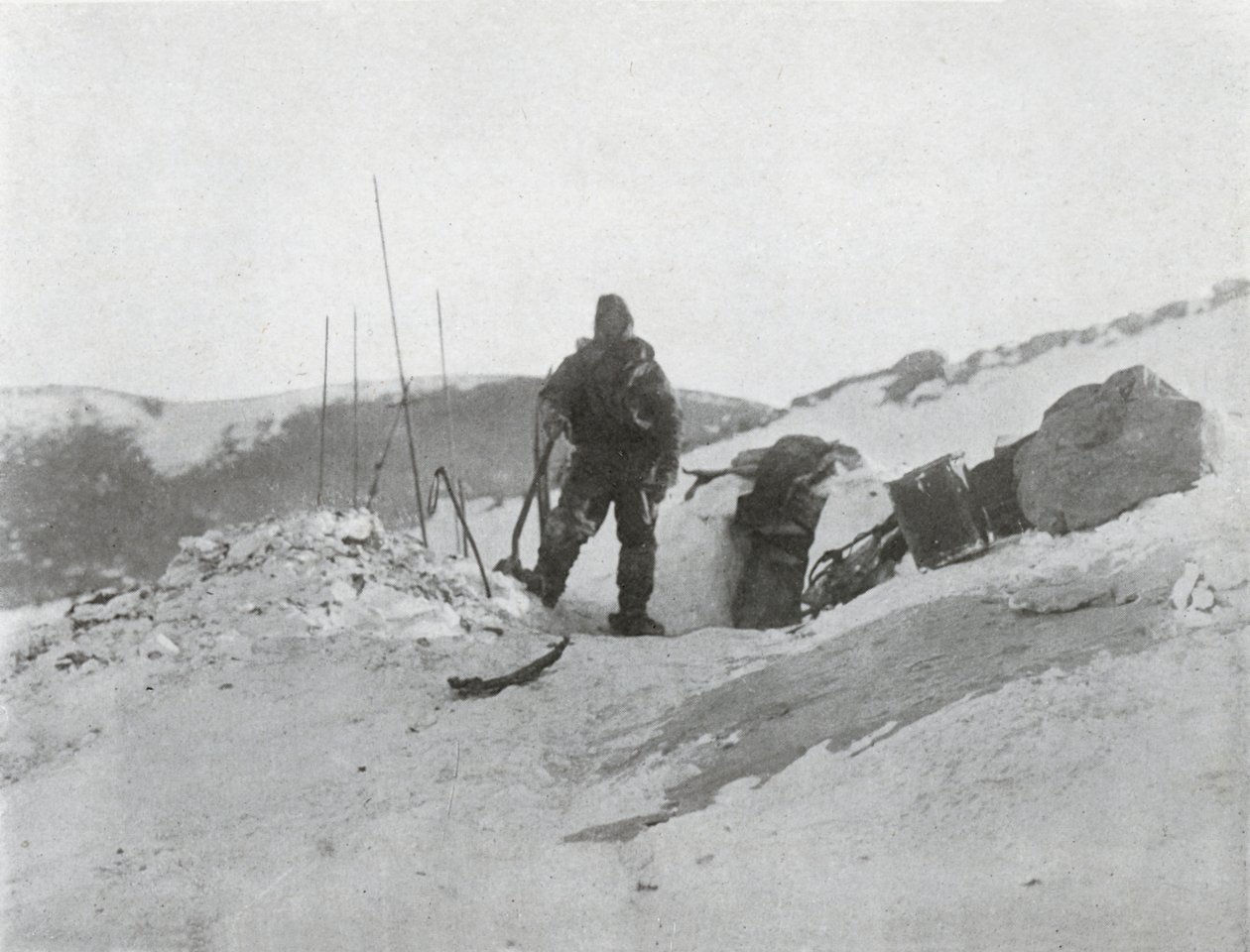 Browning na porta do iglu, 1912, 1913 de G. Murray Levick