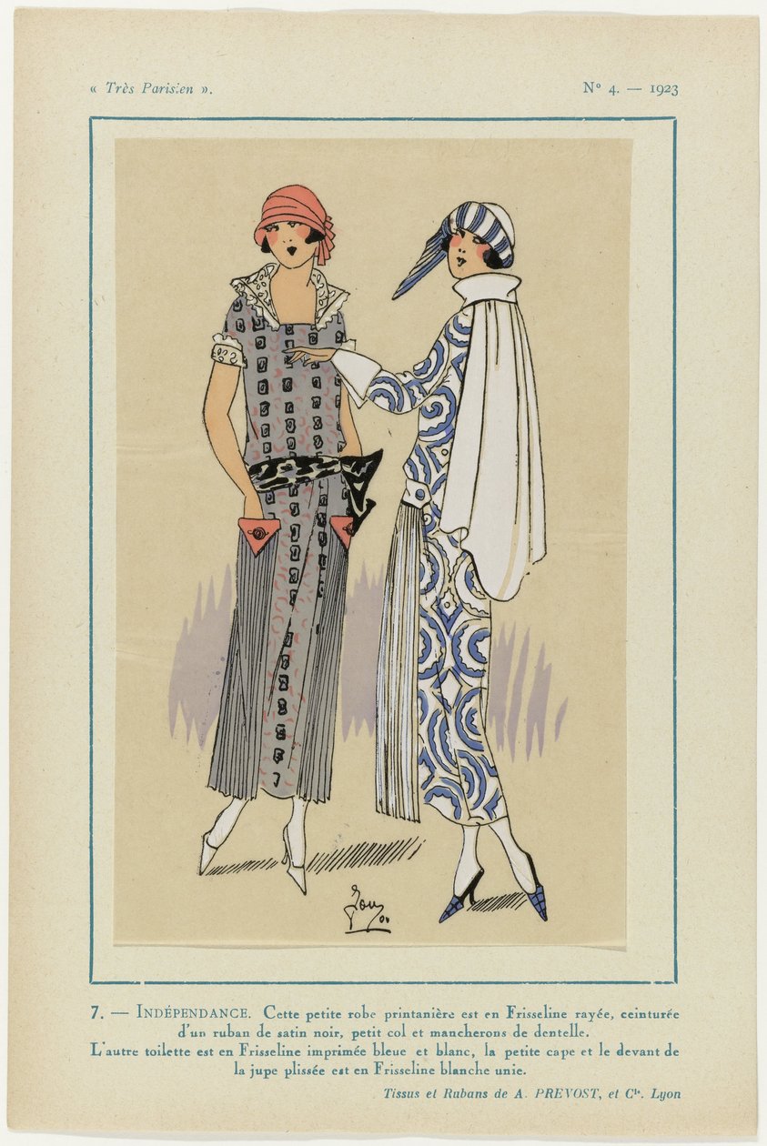 Très Parisien, 1923, No. 4: 7- INDEPENDÊNCIA. Este pequeno vestido... de G P. Joumard