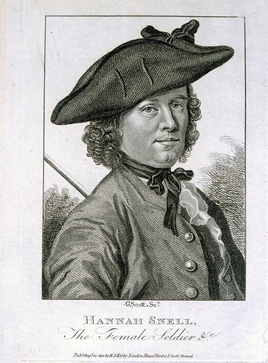 Hannah Snell, a Soldado Feminina, publicado por RS Kirby, 1804 de G. Scott