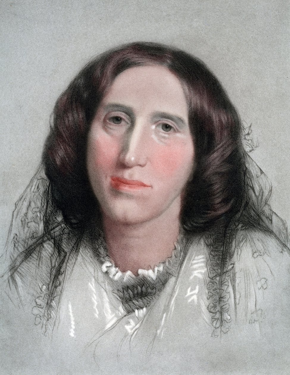 George Eliot, romancista inglês, século XIX de G Sidney Hunt