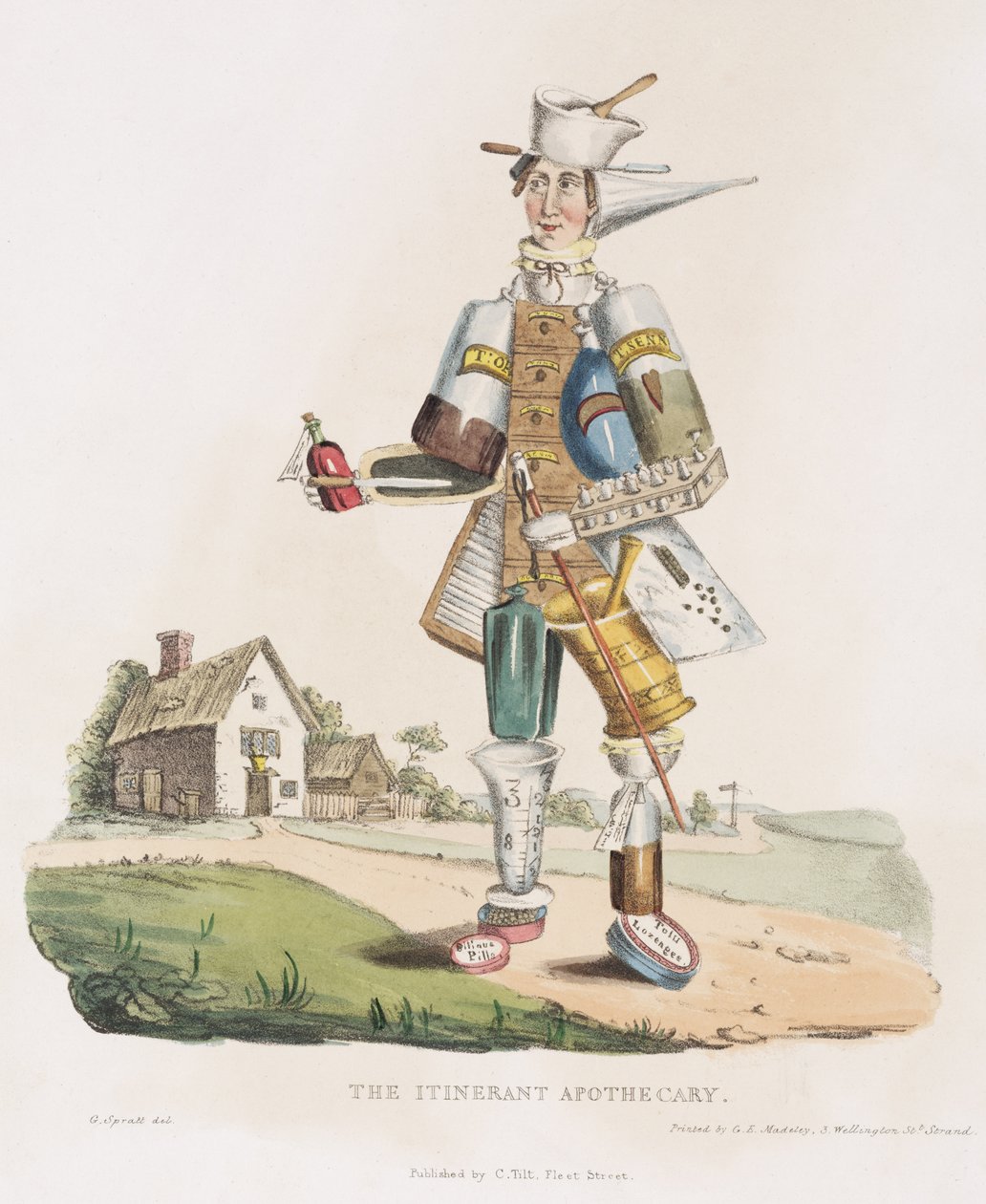 O Boticário Itinerante, 1830 de G. Spratt