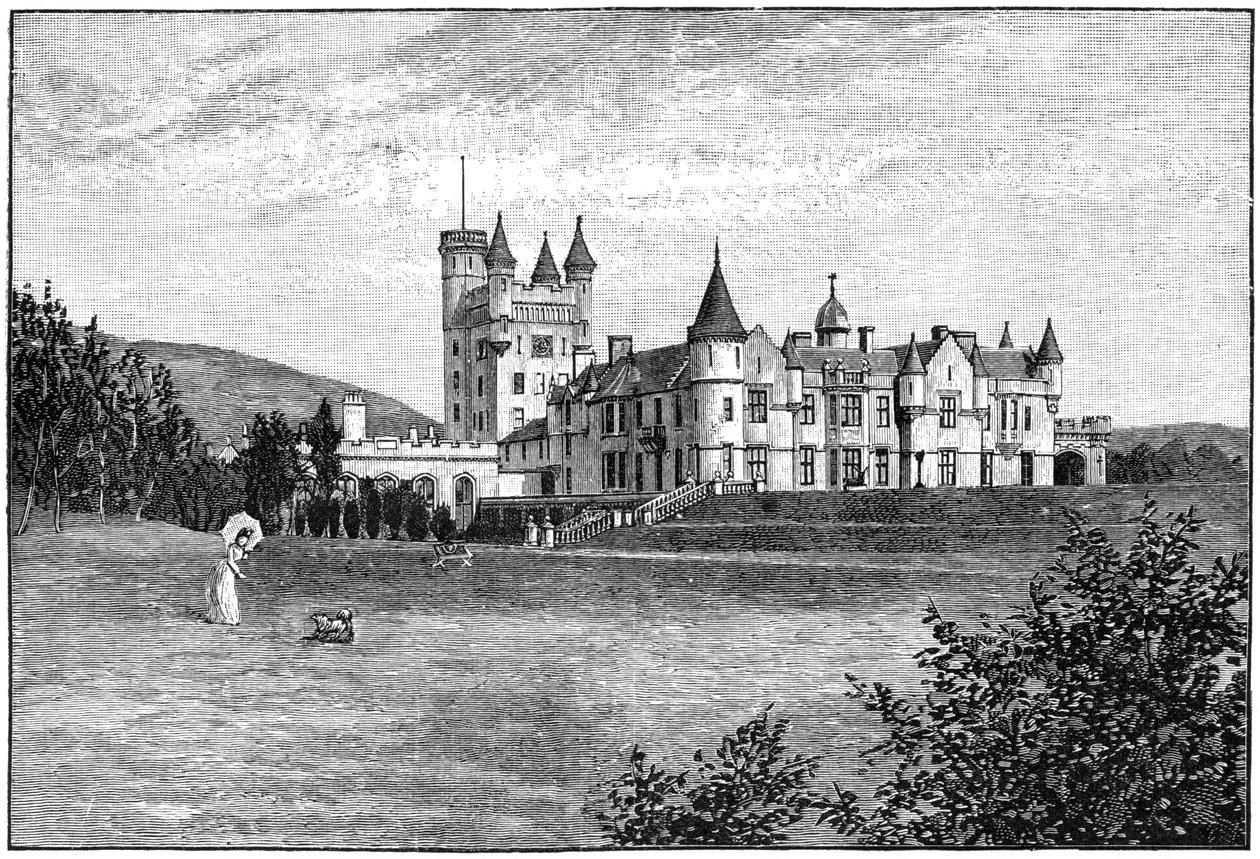 Castelo de Balmoral do noroeste, Aberdeenshire, Escócia, 1900. de G. W. Wilson and Company