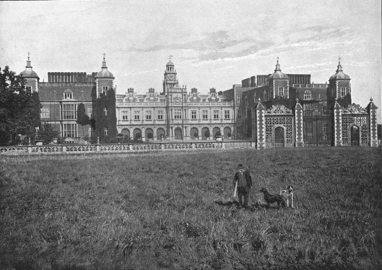 Casa Hatfield, frente sul, c1900 de G. W. Wilson and Company