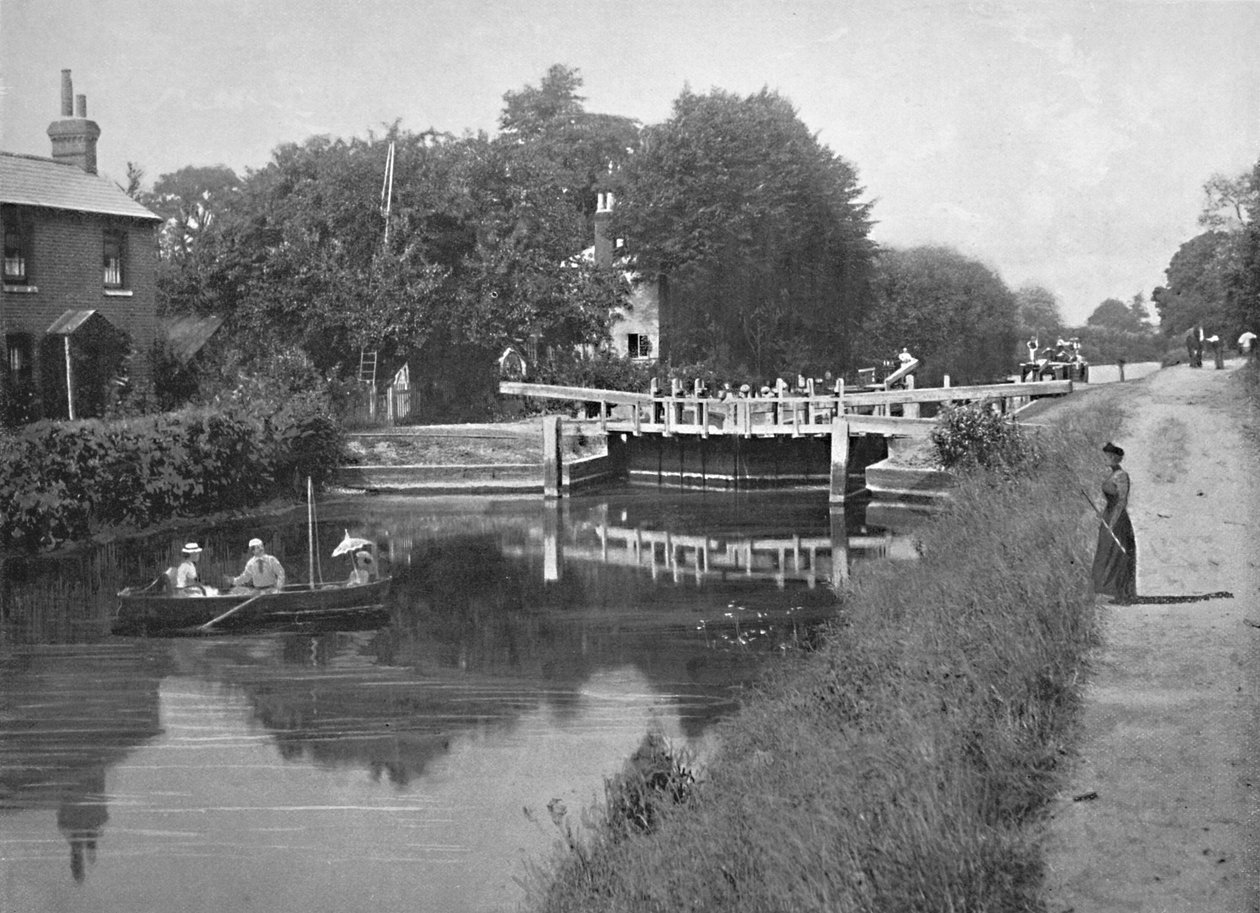 Sonning Lock: No Tamisa, c1896 de G. W. Wilson and Company
