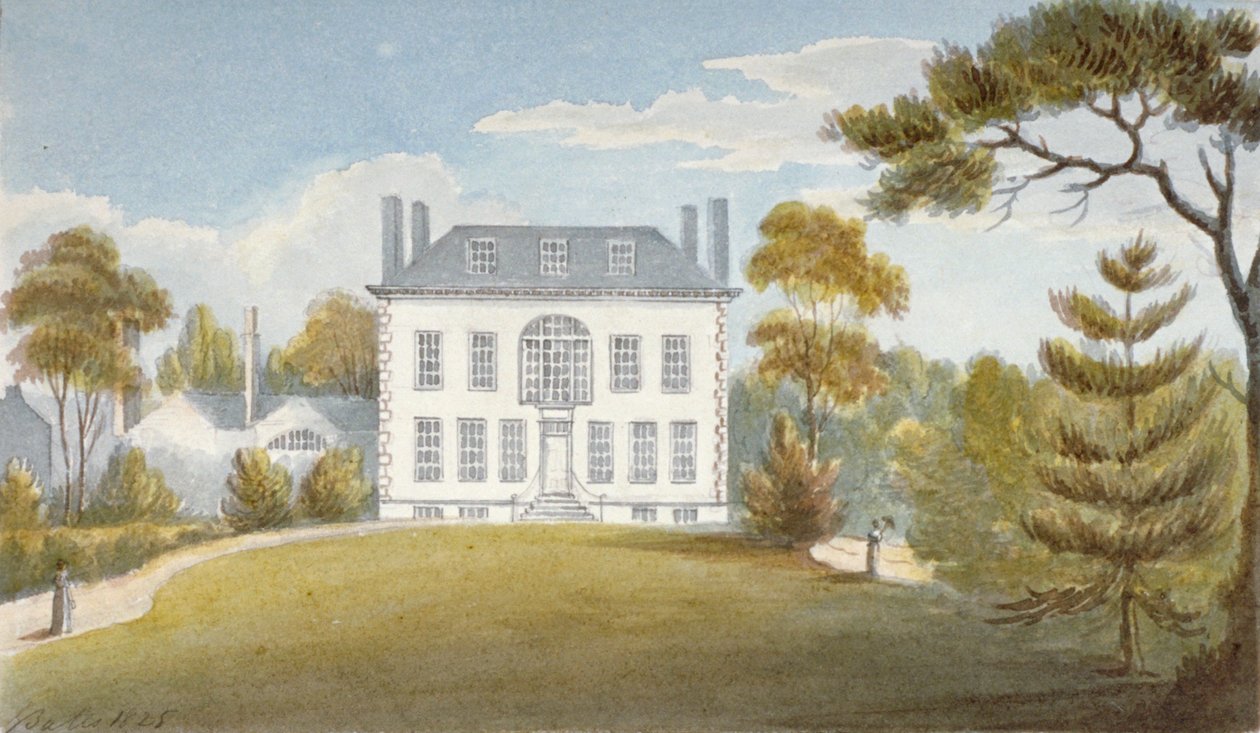 Mitcham Hall, Mitcham, Surrey, 1825 de G Yates