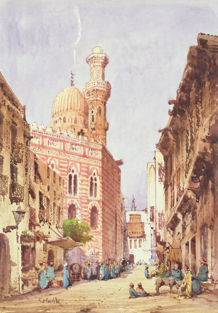 Uma cena de rua do Cairo de Gabriel Carelli