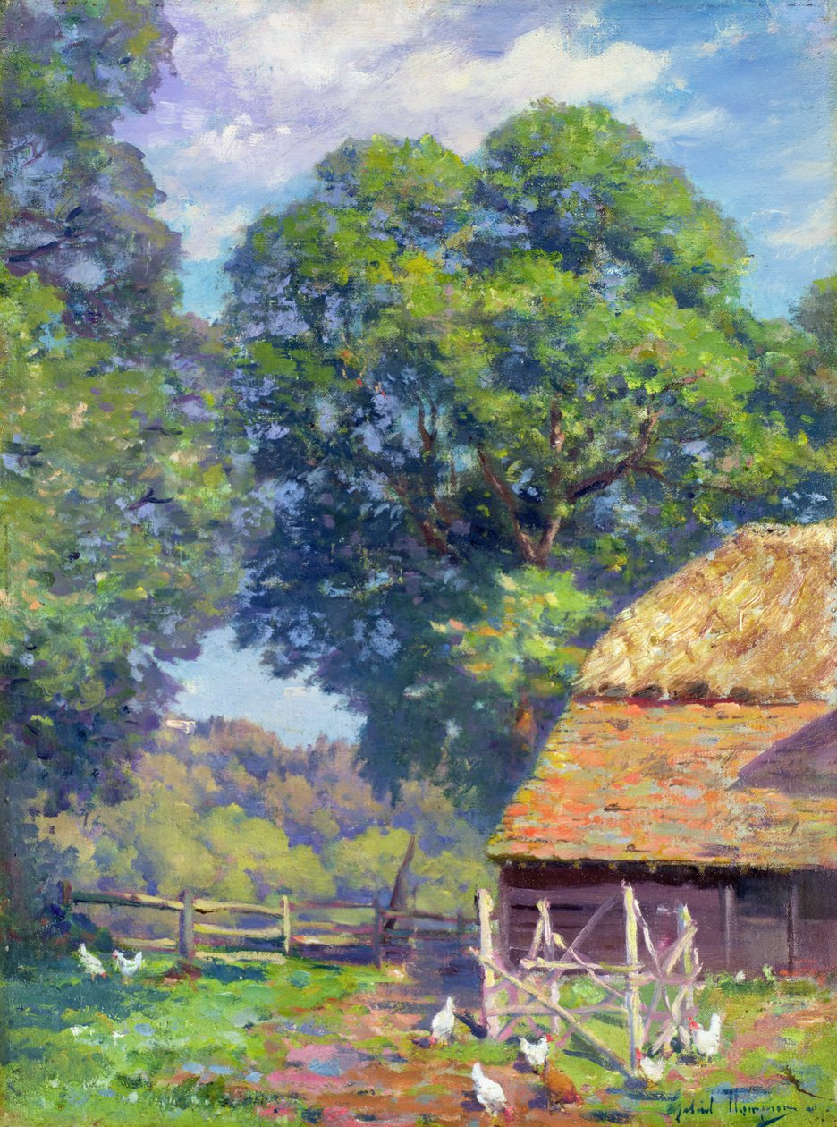 Pátio com Aves de Gabriel Edouard Thurner