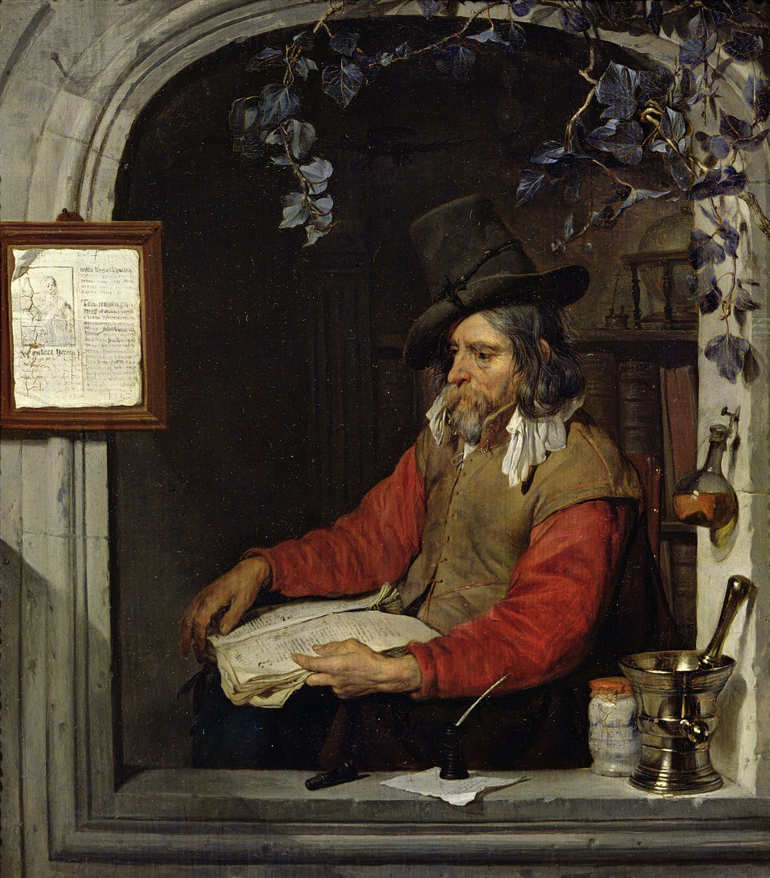 O Boticário ou, O Químico de Gabriel Metsu