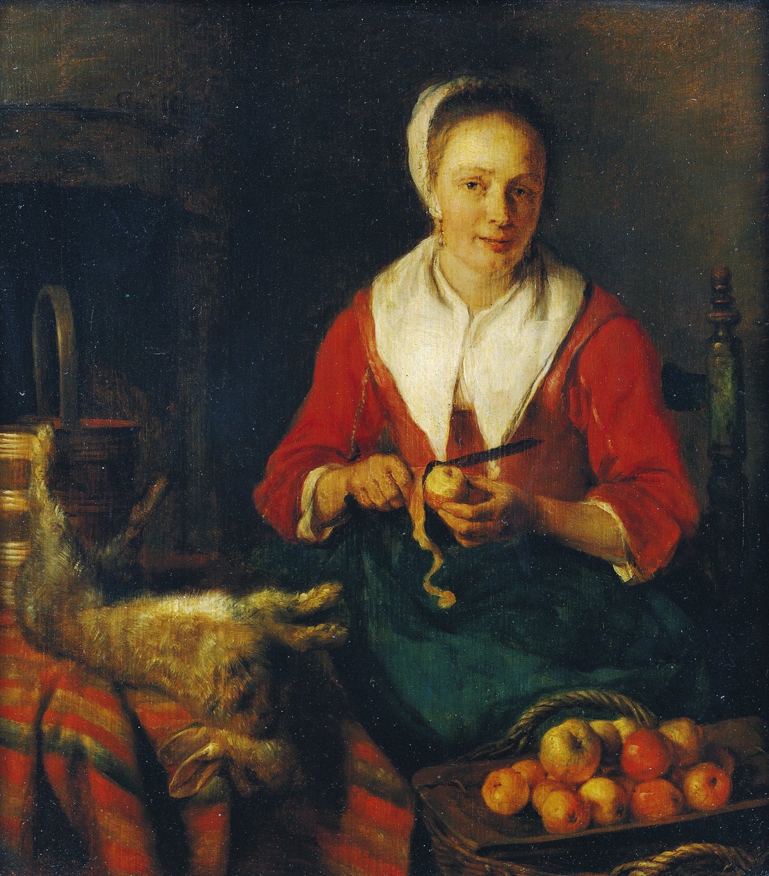 O descascador de maçã de Gabriel Metsu