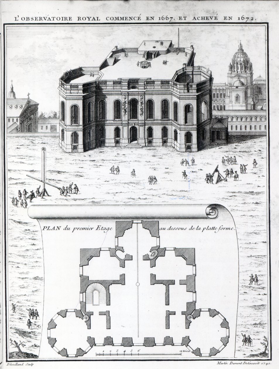 O Observatório Real de Paris, 1741 de Gabriel Pierre Martin Dumont
