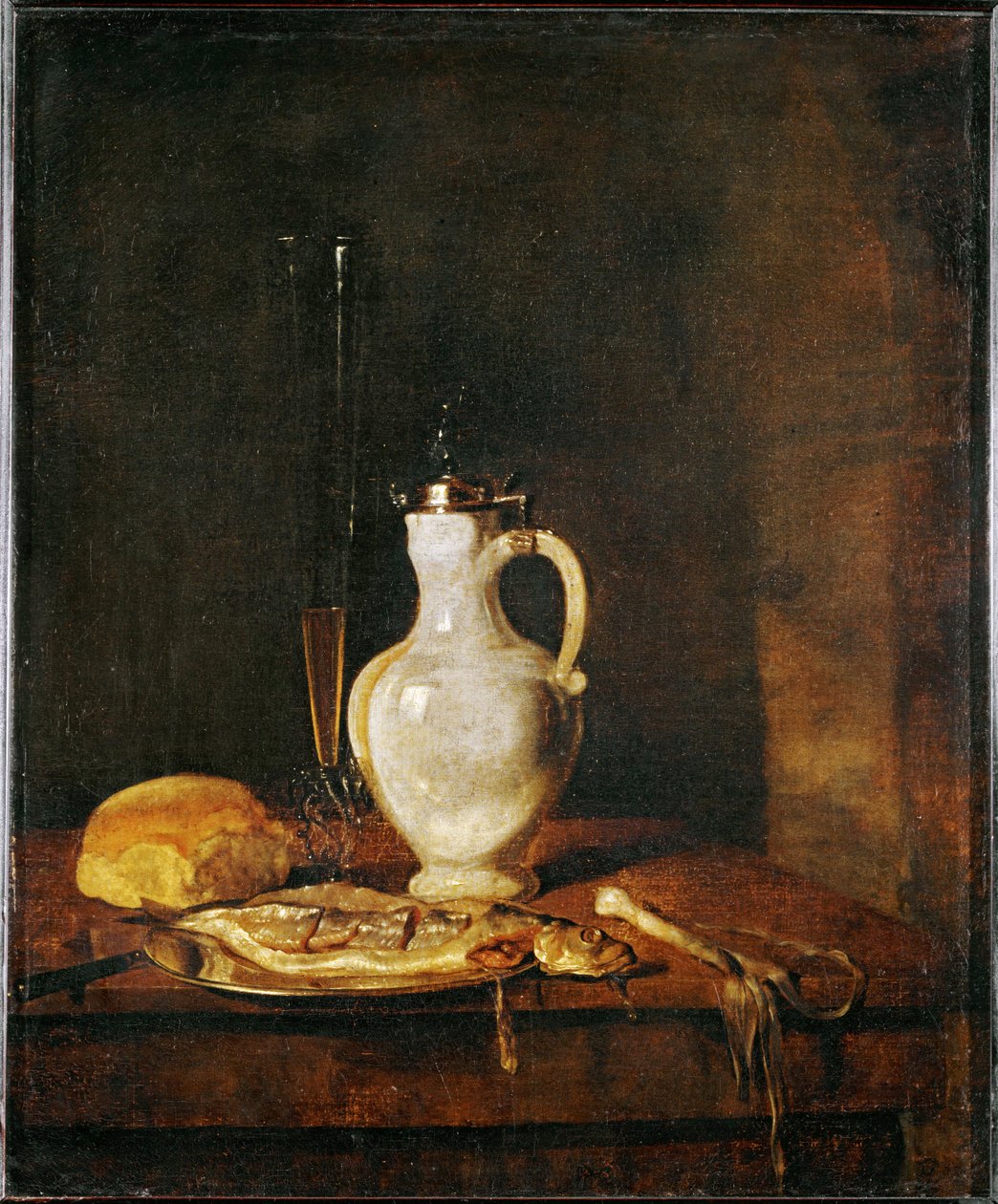 Pequeno-almoço de arenque ... de Gabriel (attr. to) Metsu