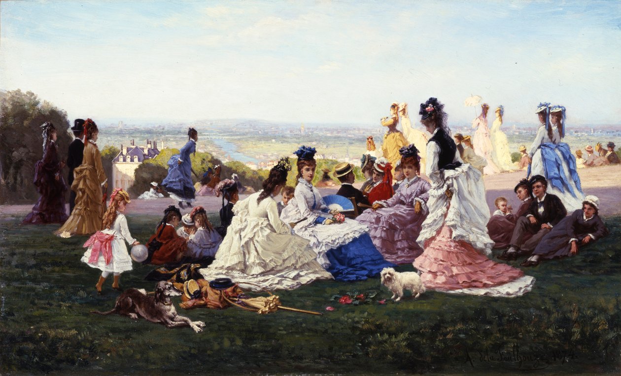 Domingo em Bellevue, 1874 de Gabriel Amable de Lafoulhouze