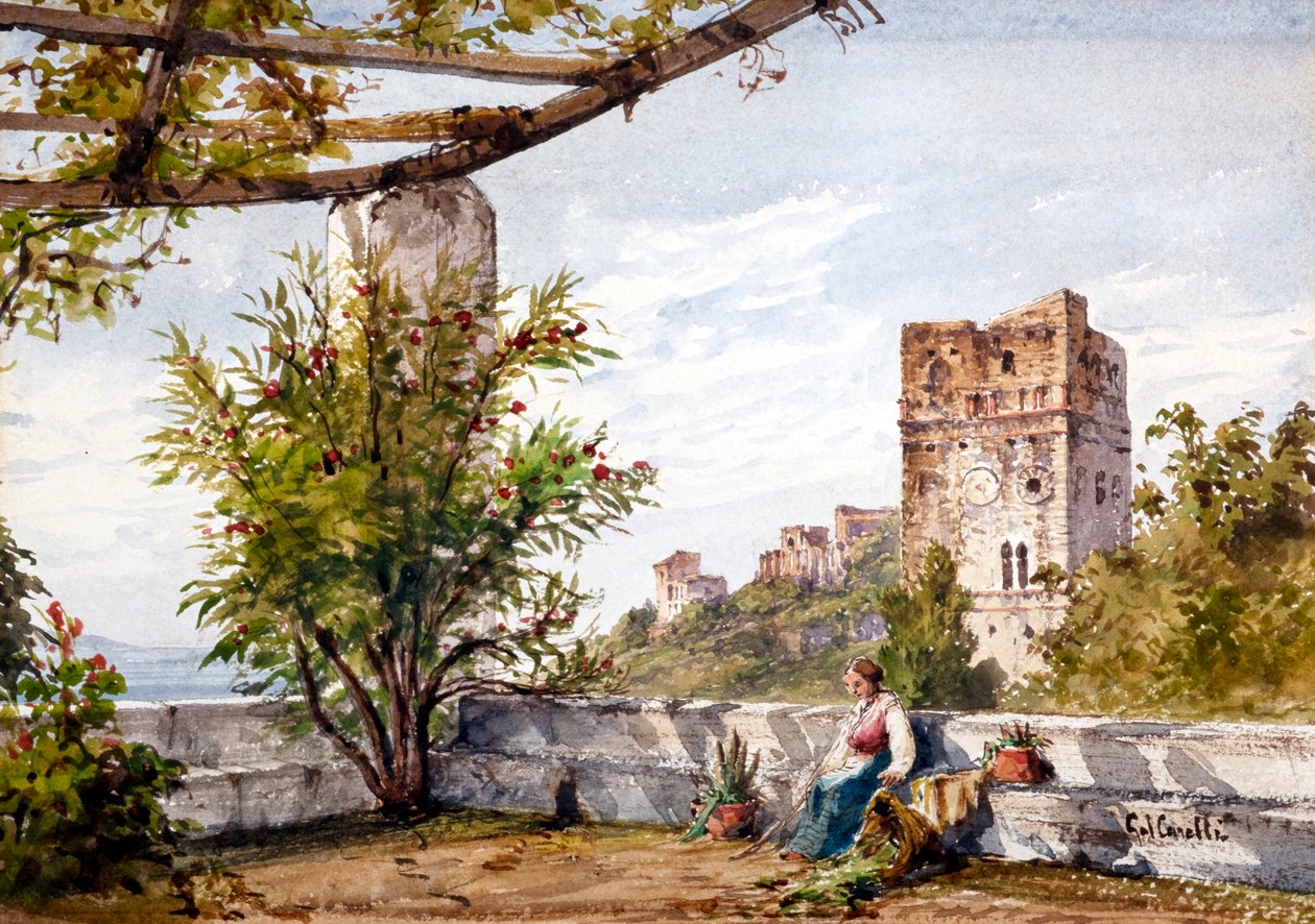 Itália (aguarela) de Gabriel Carelli