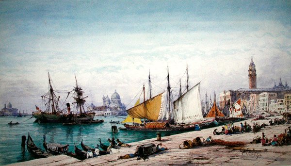 Veneza (aguarela sobre papel) de Gabriel Carelli