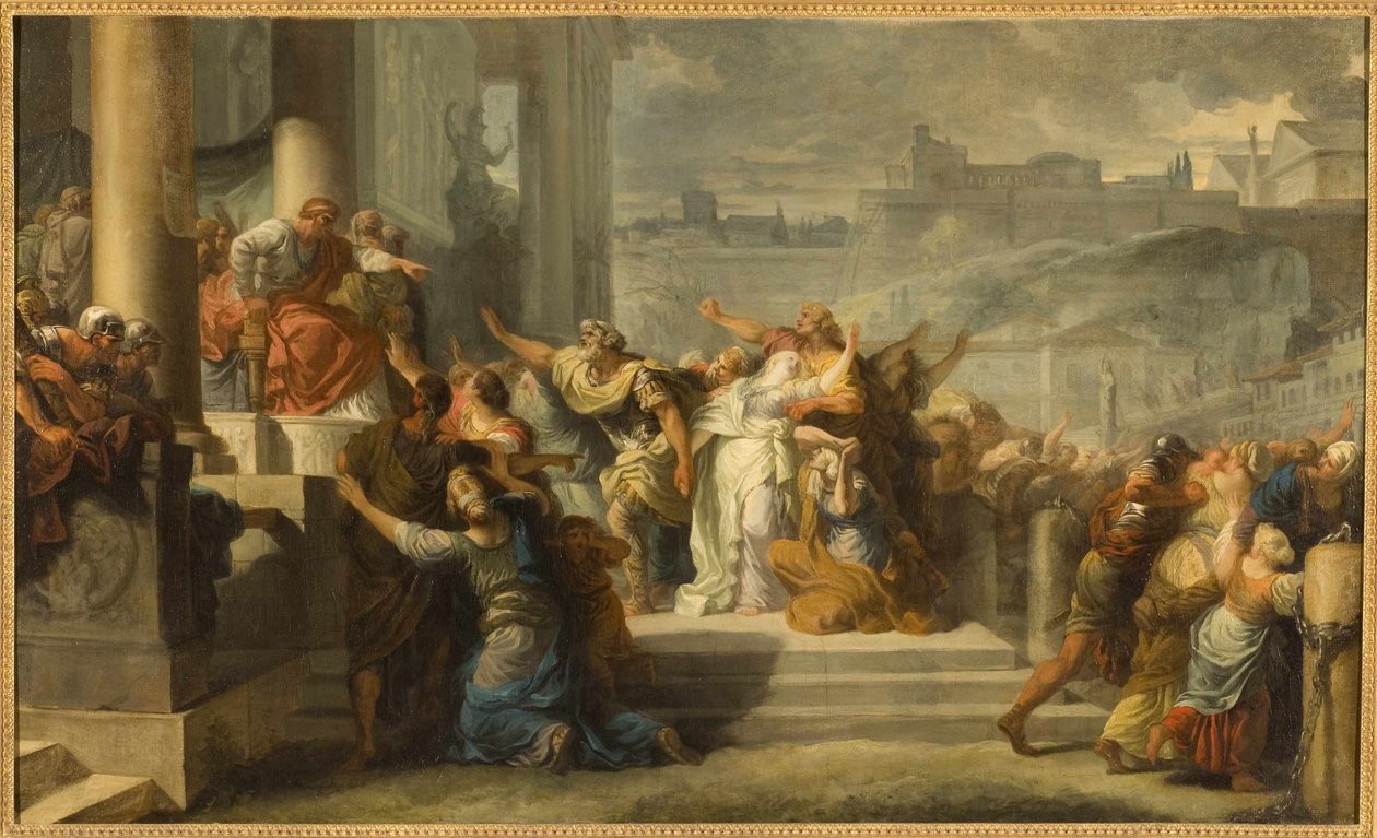 A morte de Virginie, 1759. de Gabriel Francois Doyen