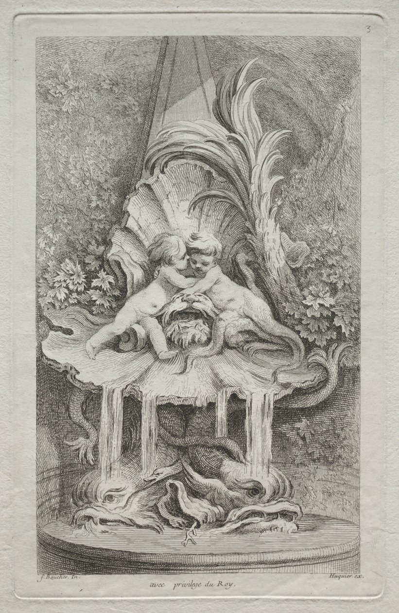 Livro das Fontes: No. 3, c. 1736 de Gabriel Huquier